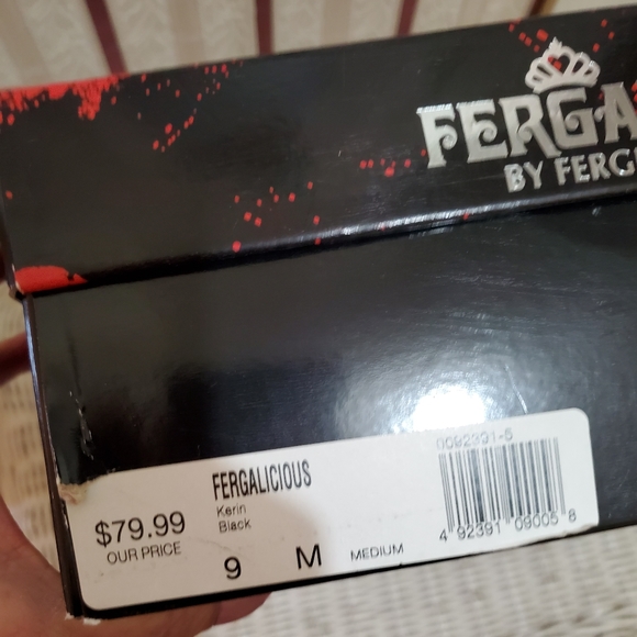 NIB Fergalicious Black Booties 9M - Picture 5 of 5